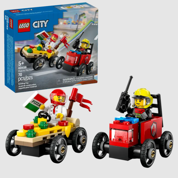 Lego City 60458 Pizza vs. Fire Truck - The Toy Station
