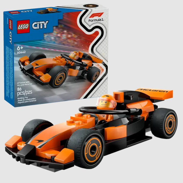 Lego City 60442 F1 Driver with McLaren Race Car - The Toy Station
