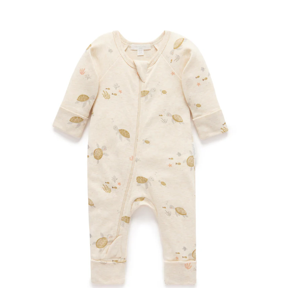 Little Turtles Printed Zip Growsuit - The Toy Station