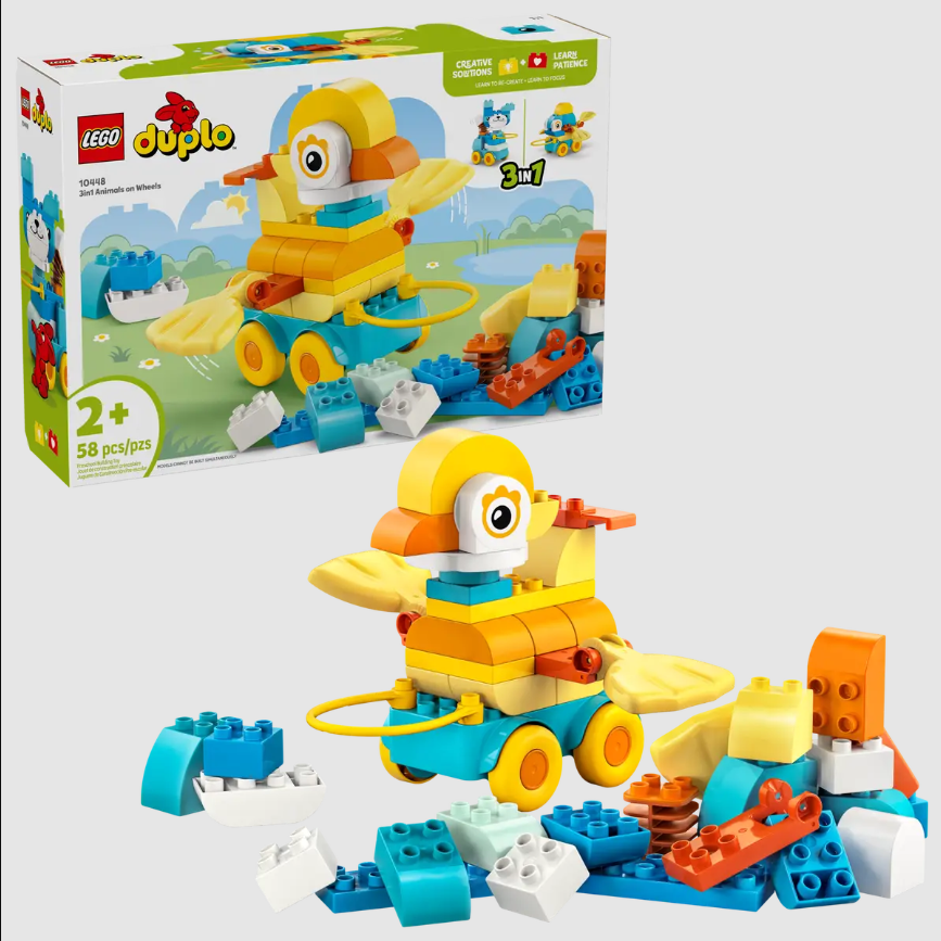 Duplo 10448 3in1 Animals on Wheels - The Toy Station