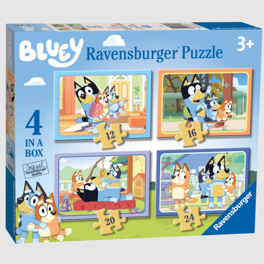 Bluey Let's Do This - 4 Puzzles In A Box - The Toy Station