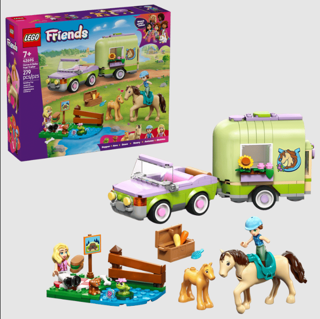 42695 Horse & Baby Foal Trailer