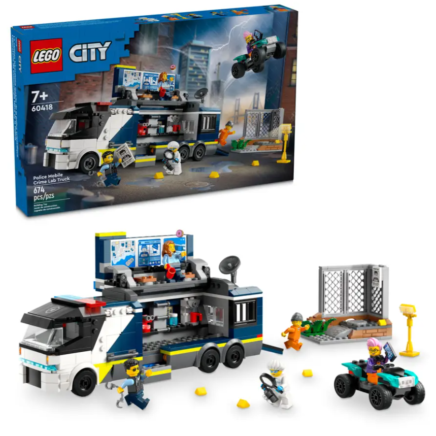 Lego City 60418 Police Mobile Crime Lab Truck - The Toy Station