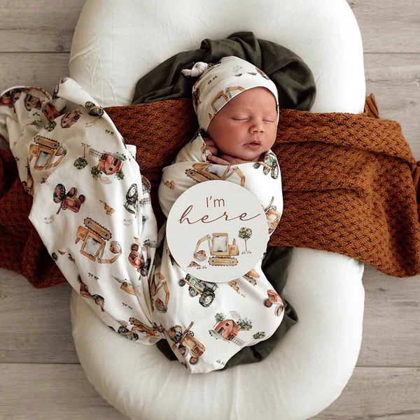 Stretch Cotton Baby Wrap Set