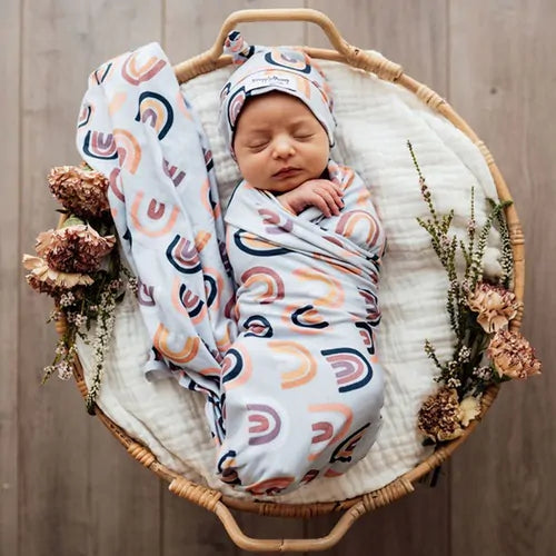 Stretch Cotton Baby Wrap Set