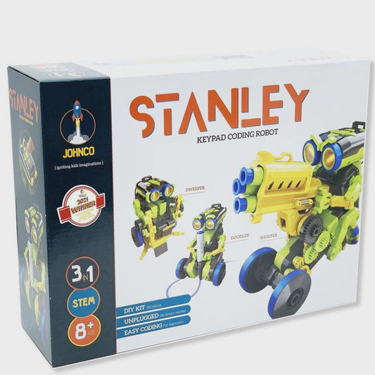 Stanley - 3 in 1 Keypad Coding Robot - The Toy Station