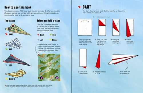 100 paper Planes to Fold & Fly - The Toy Station