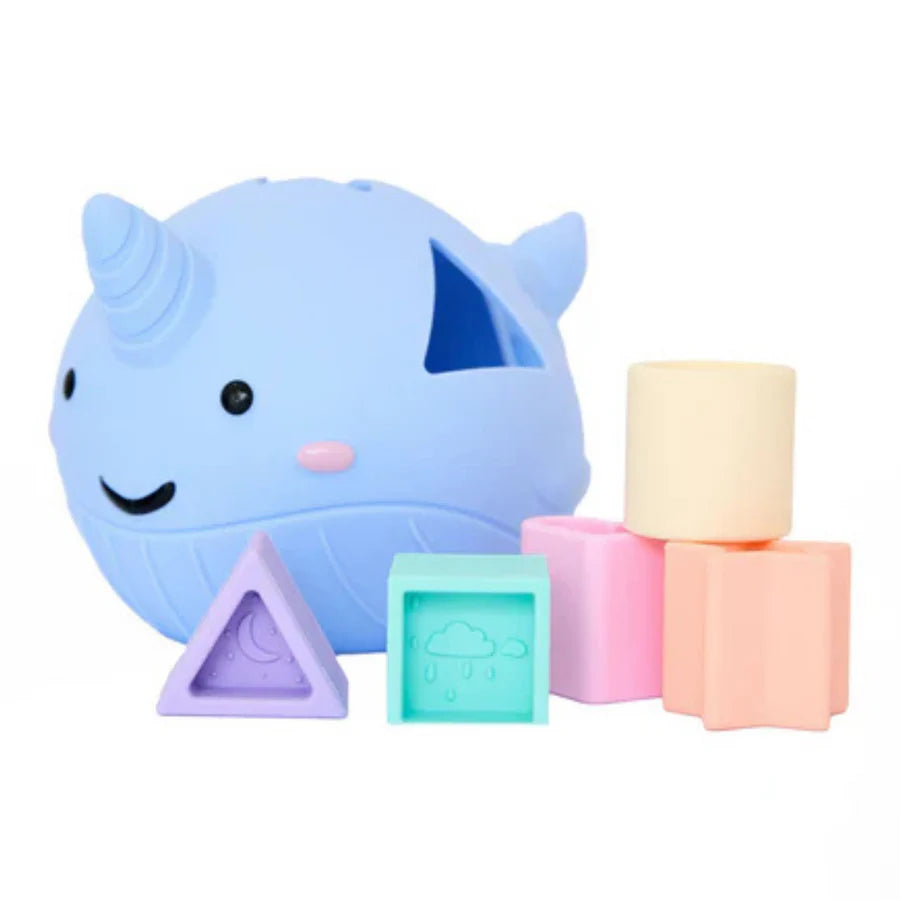 Narwhal Shape Sorter - Pastel