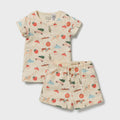Deck the Halls Organic Rib Short Sleeved Pyjamas