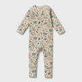 Sweet Bloom Organic Zipsuit with Feet