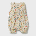 Summer Garden Organic Ruffle Zipsuit