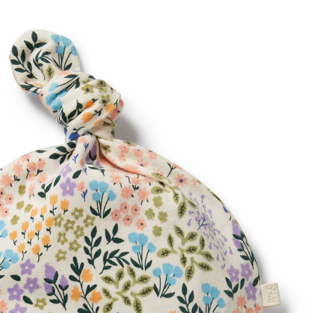 Tiny Bloom Organic Knot Hat - The Toy Station
