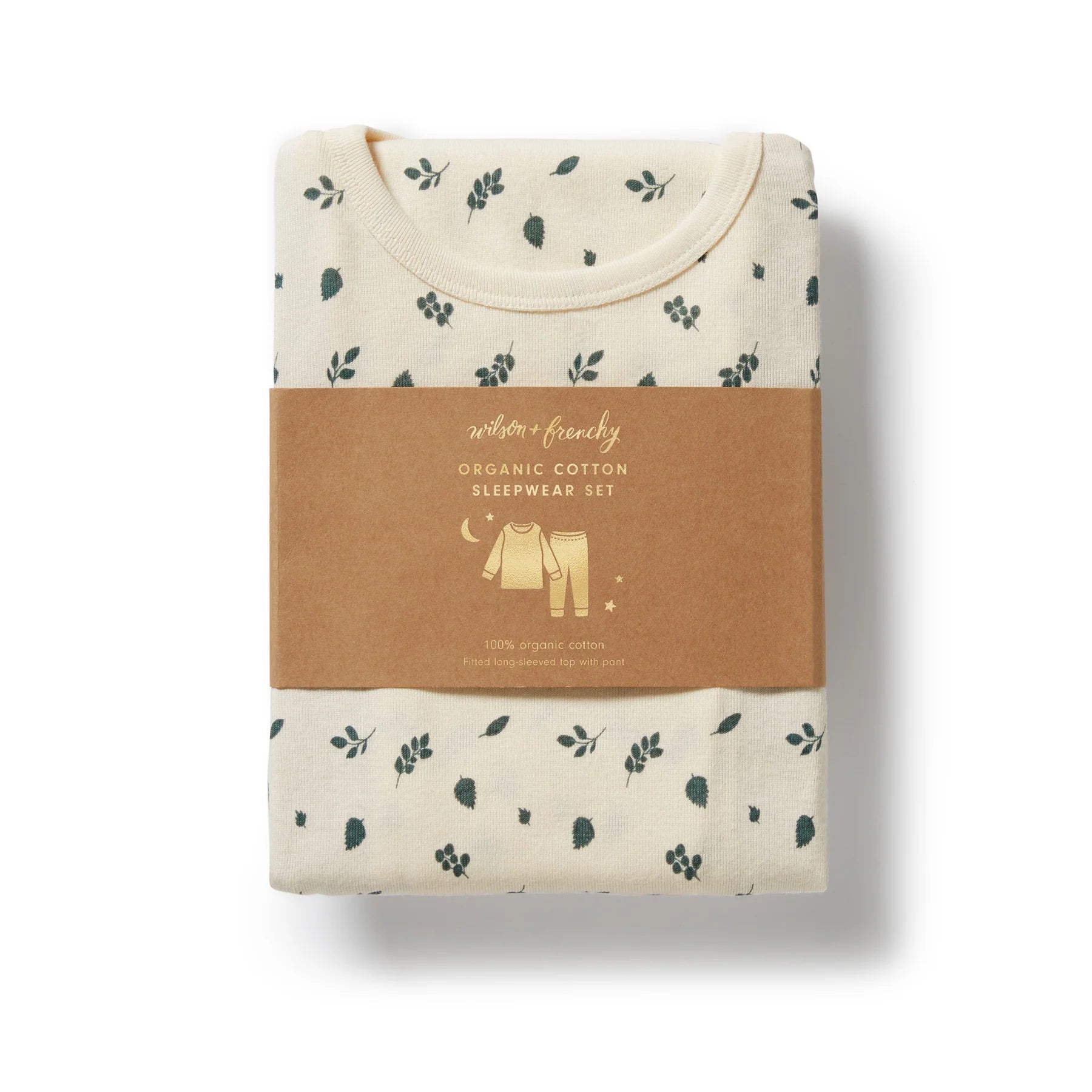 Wilson & Frenchy - Twilight Leaf Organic Long Sleeved Pyjamas - The Toy Station