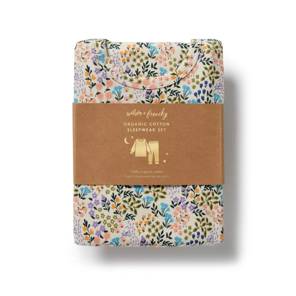Tiny Bloom Organic Long Sleeved Pyjamas - The Toy Station