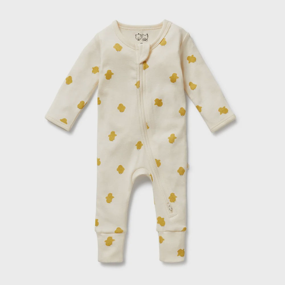 Little Chick Organic Zipsuit With Feet - The Toy Station
