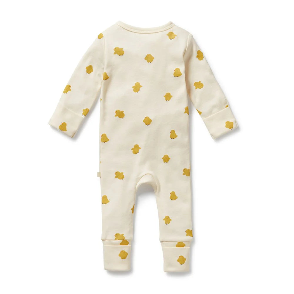 Little Chick Organic Zipsuit With Feet - The Toy Station