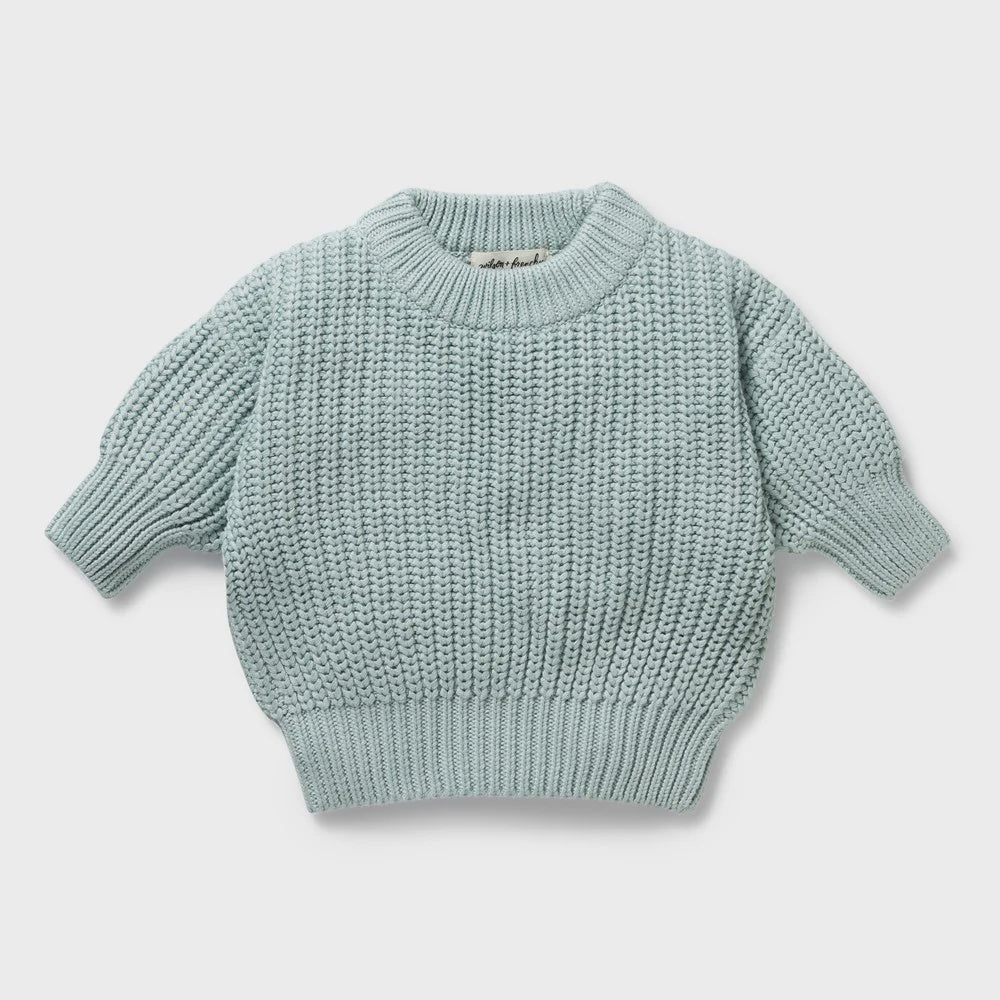 Duck Egg Organic Knitted Jumper - The Toy Station