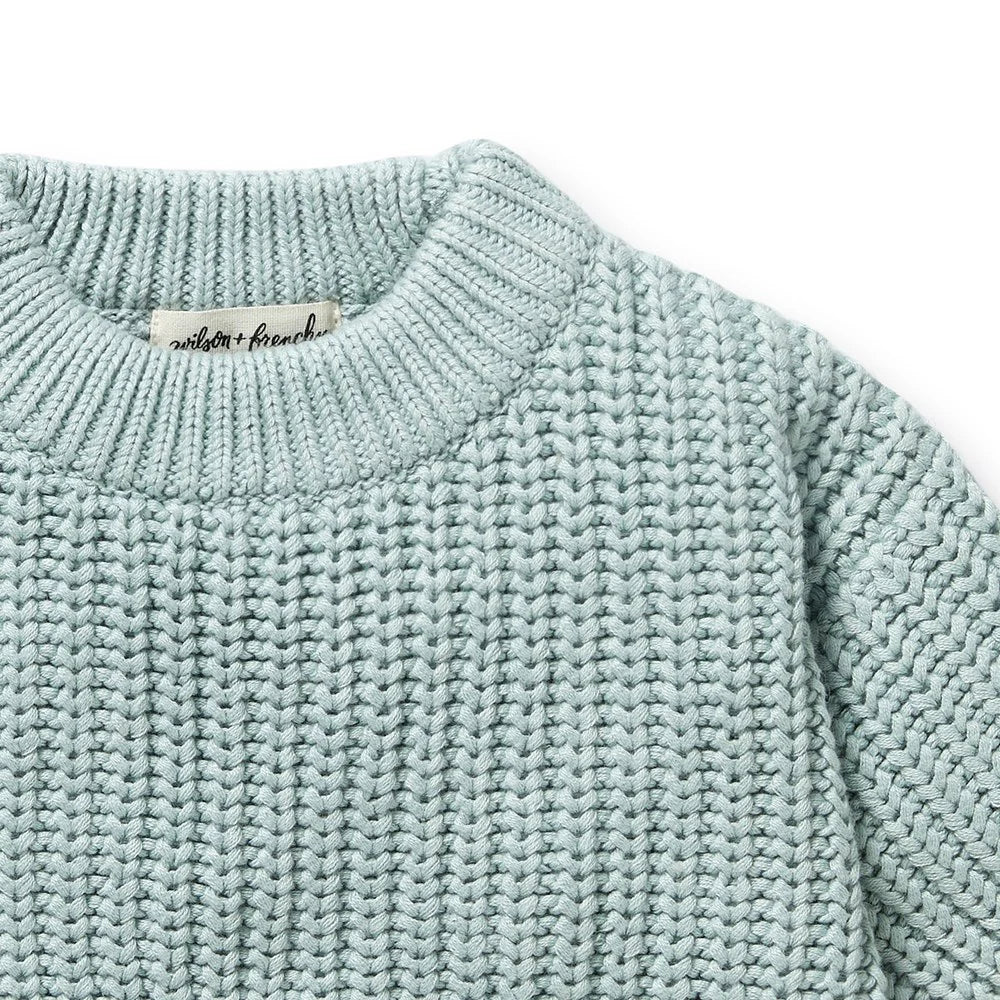 Duck Egg Organic Knitted Jumper - The Toy Station