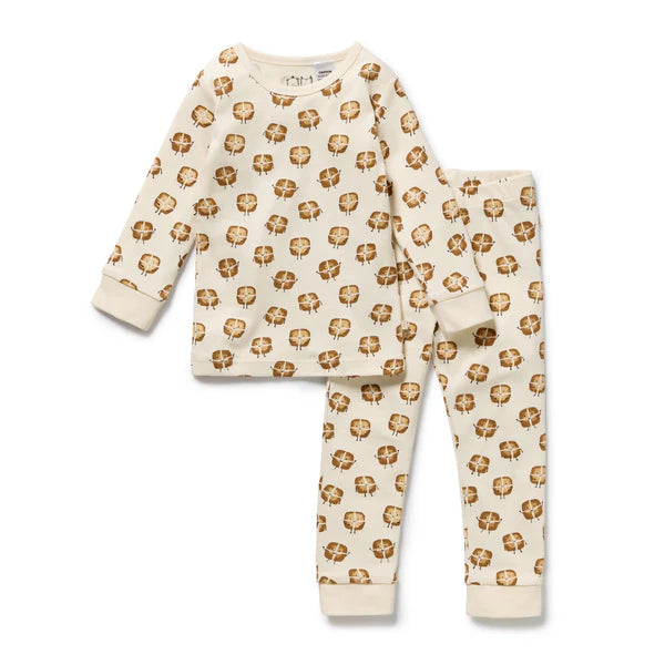 Wilson & Frenchy Organic Pyjamas | Hot Cross Buns