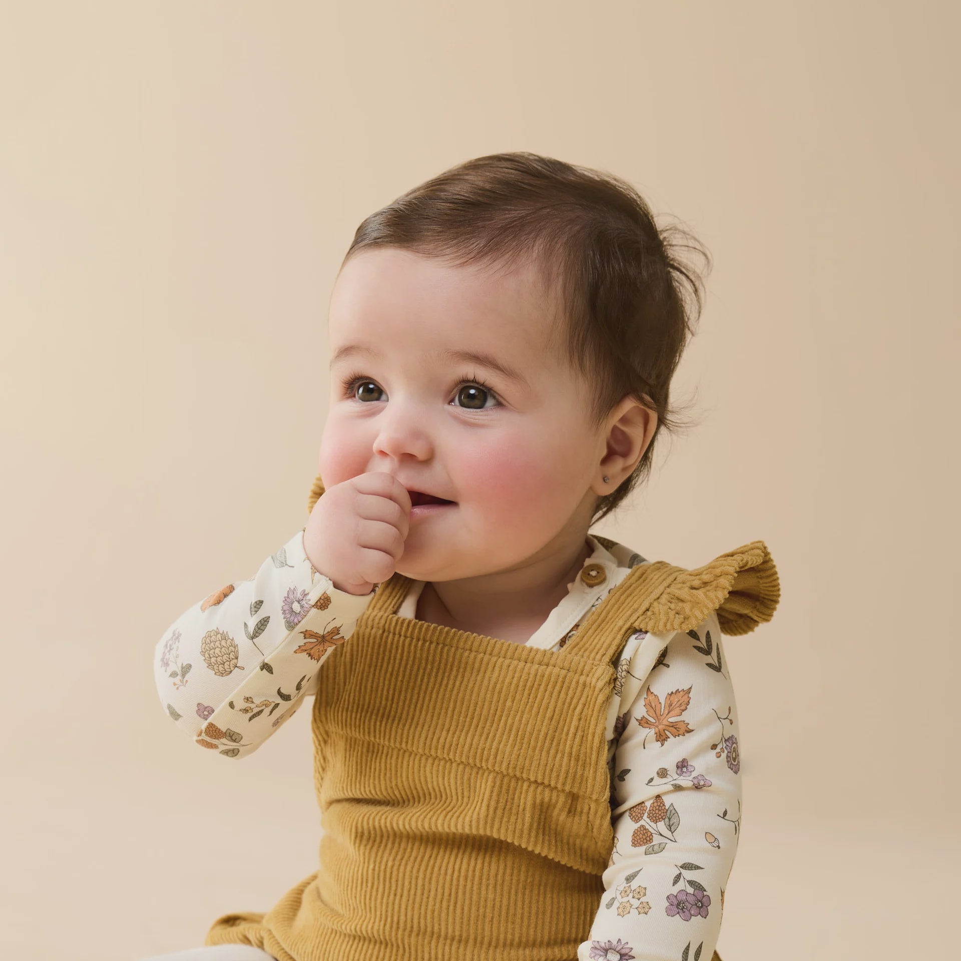 Amber Glow Organic Cord Bodysuit