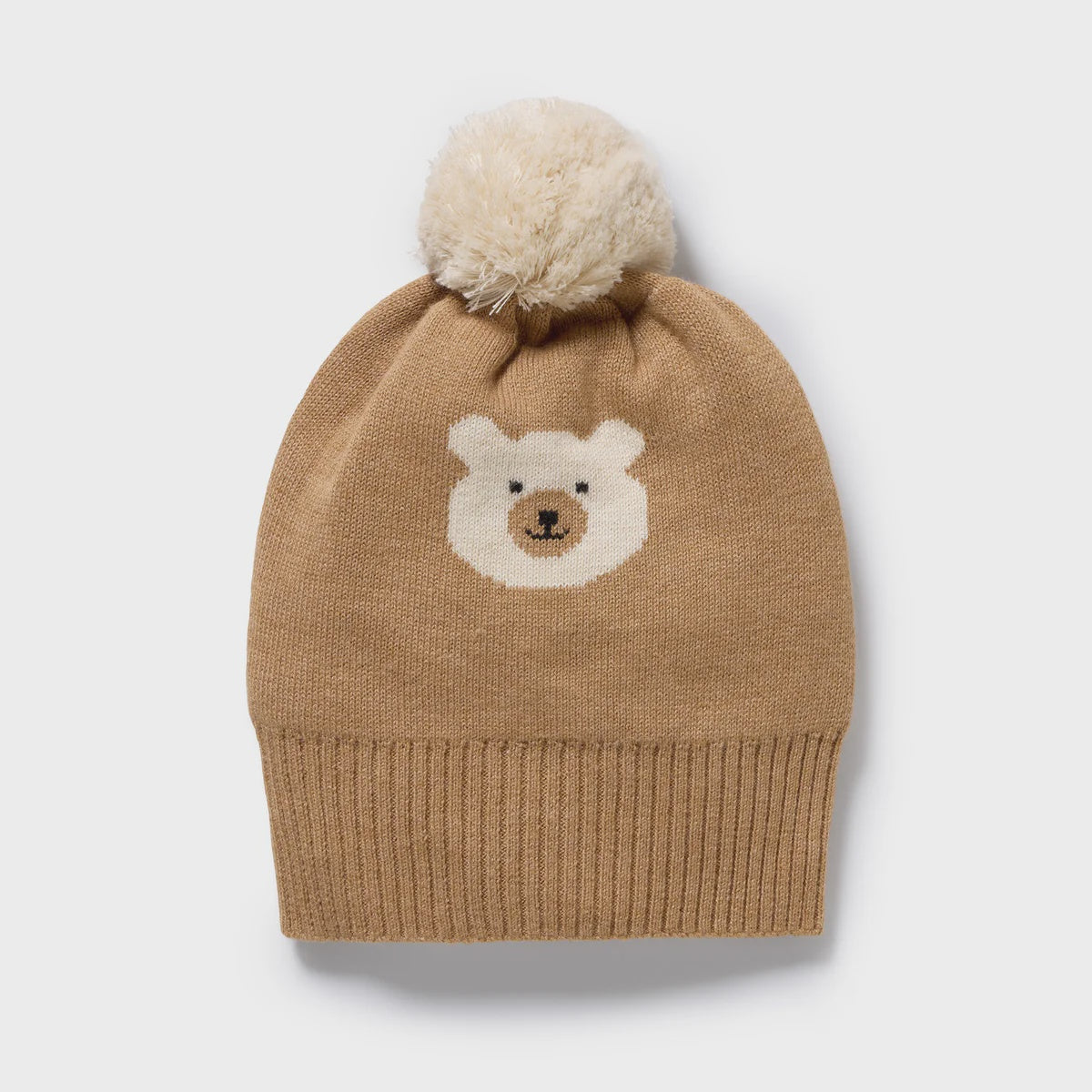 New Beary Cute Organic Knitted Jacquard Hat