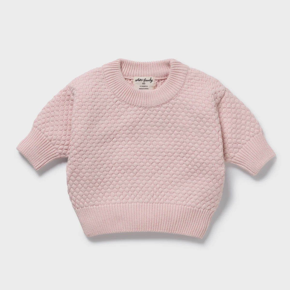 Marshmellow Organic Knitted Bubble Jumper