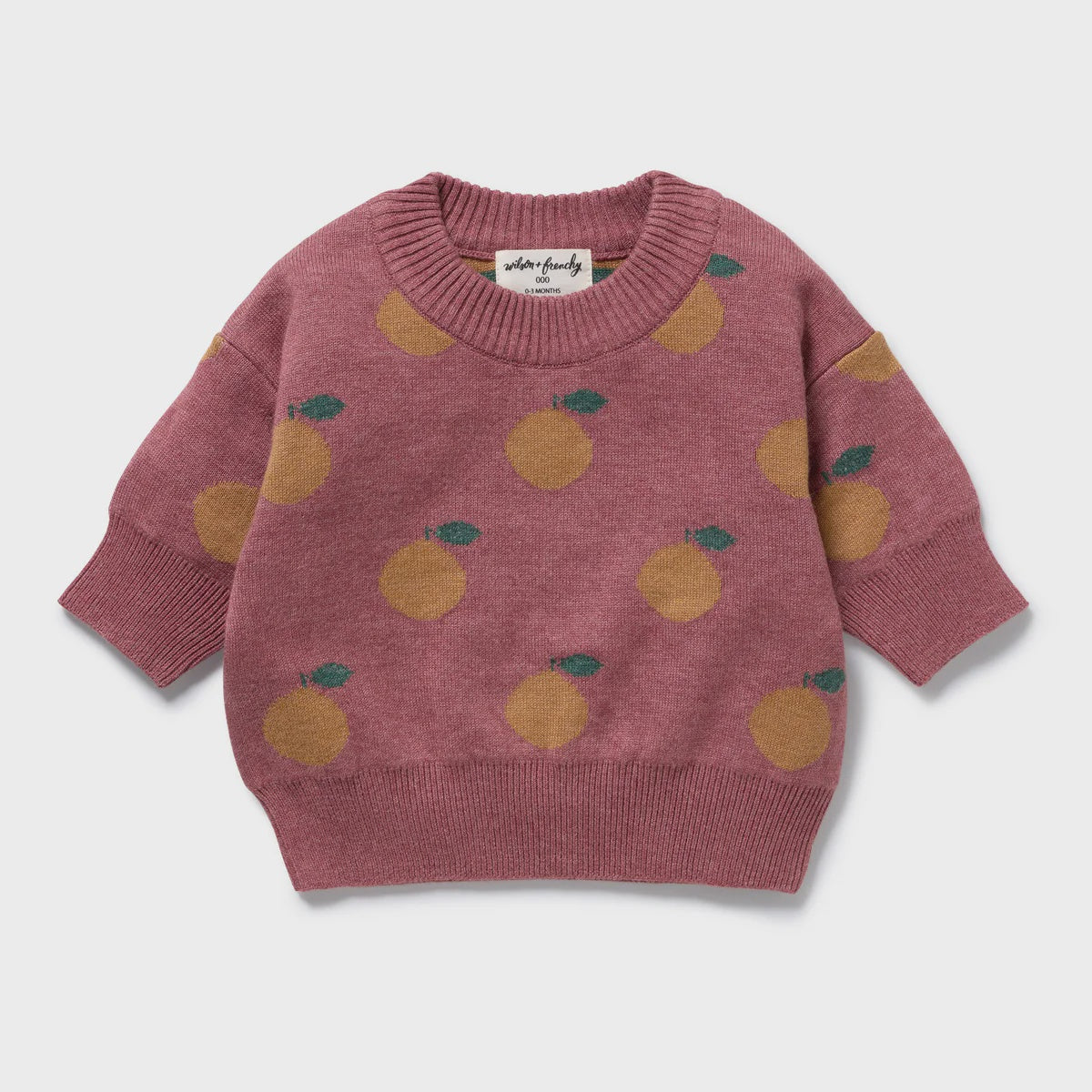 Clementine Organic Knitted Jacquard Jumper