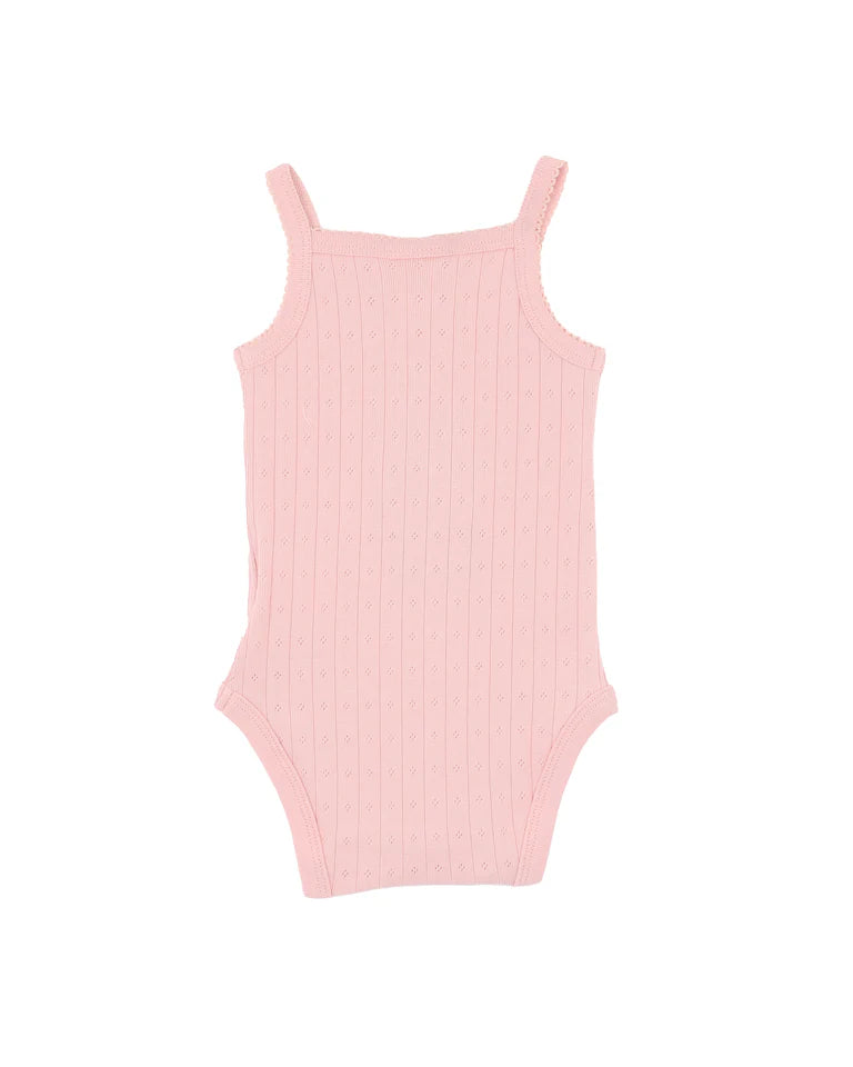 Bébé by Minihaha BLOSSOM ORGANIC POINTELLE SINGLET BODYSUIT