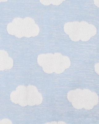 Bébé by Minihaha BLUE CLOUD JACQUARD LS ONESIE