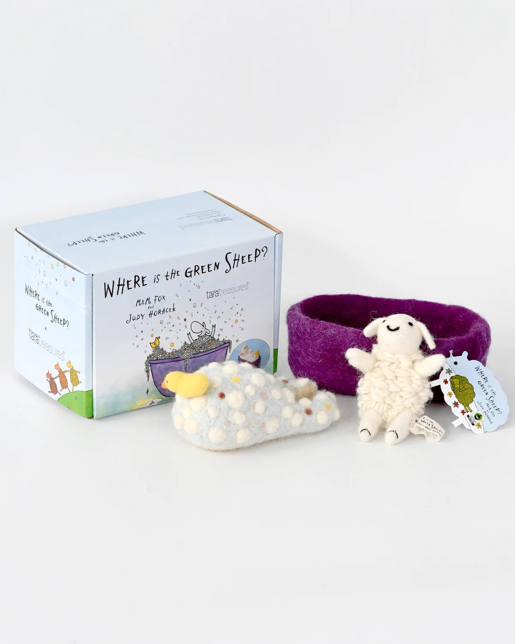 Where Is The Green Sheep? Bath Sheep Play Set