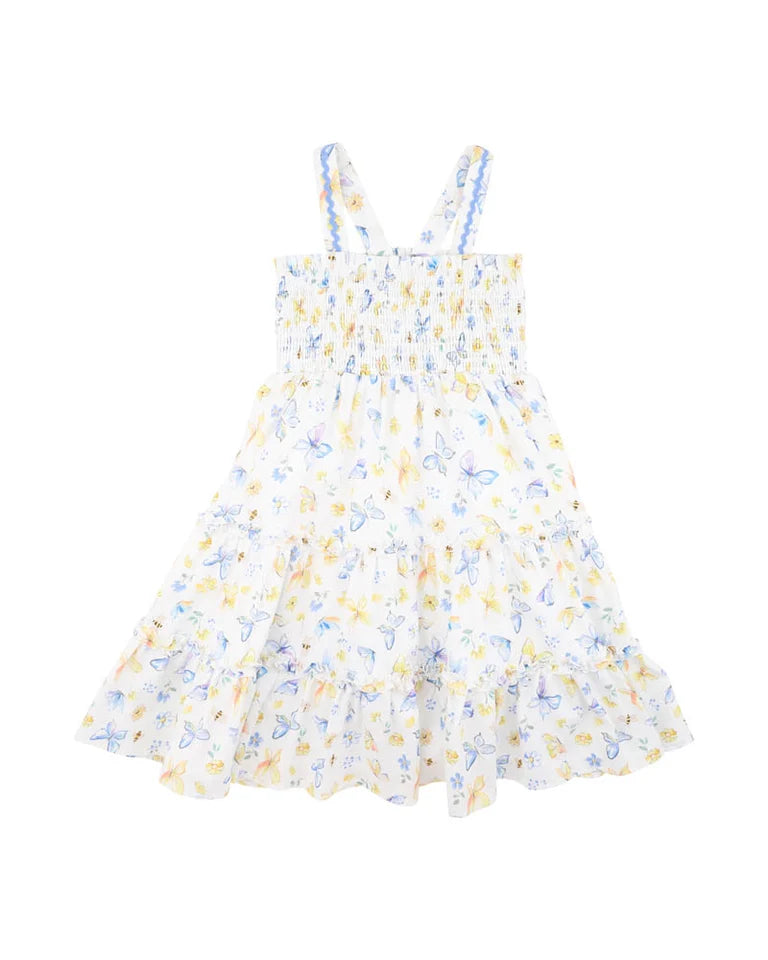 LIBBY TIERED BUTTERFLY DRESS 3-7Y