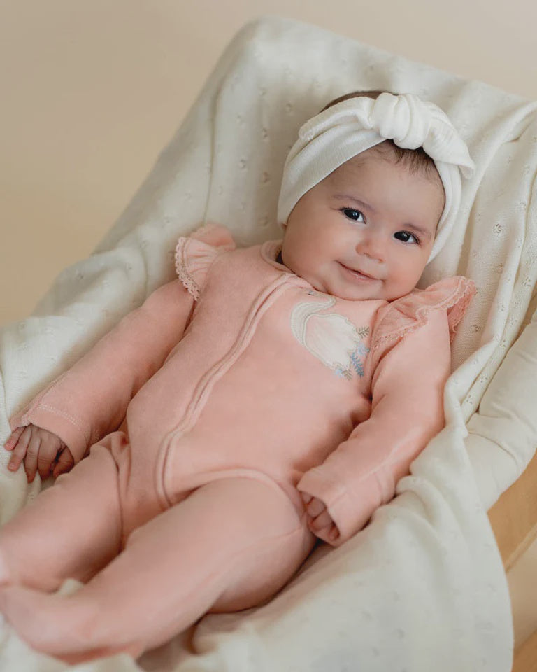 Gemma Velour Zip Onesie