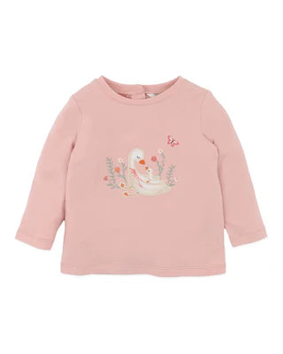 Bébé by Minihaha EMMY DUCKS AND FLOWERS LS TEE