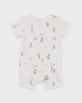 Axel Print Organic Short Sleeve Zipsuit - The Toy Station