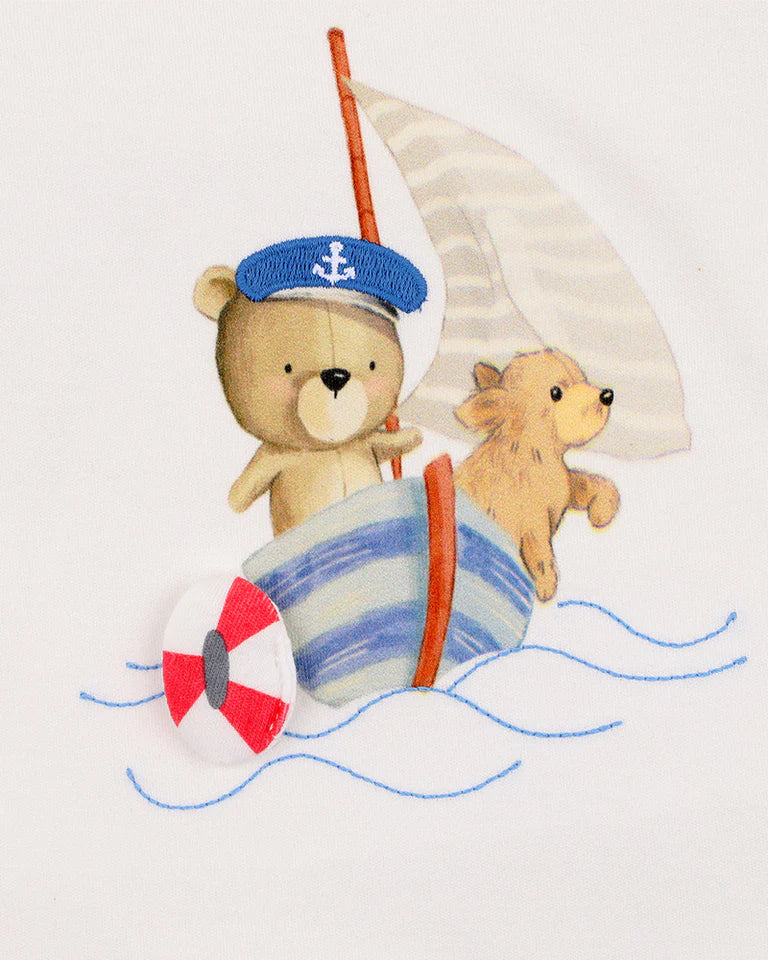 Axel Friends in a boat Organic Tee - The Toy Station