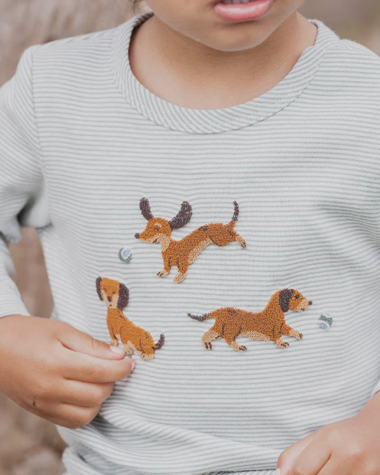 Bébé by Minihaha OTTO DOGS ORGANIC LS TEE