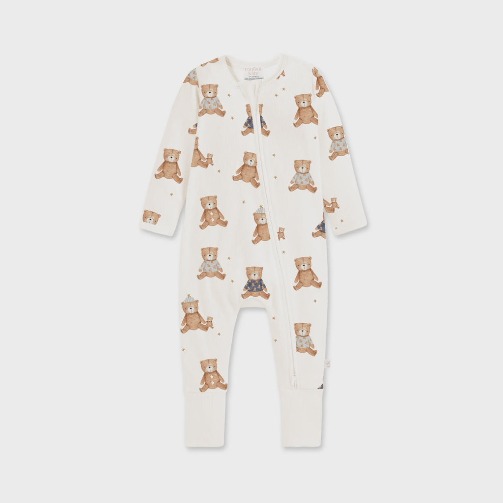 Bamboo Zipsuit - Mr.Ted - The Toy Station