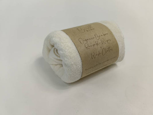 Organic Bamboo Wash Cloths/ Reusable Wipes
