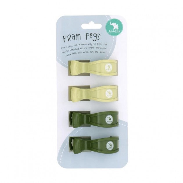 All 4 Ella Pram Pegs 4 Pack - The Toy Station