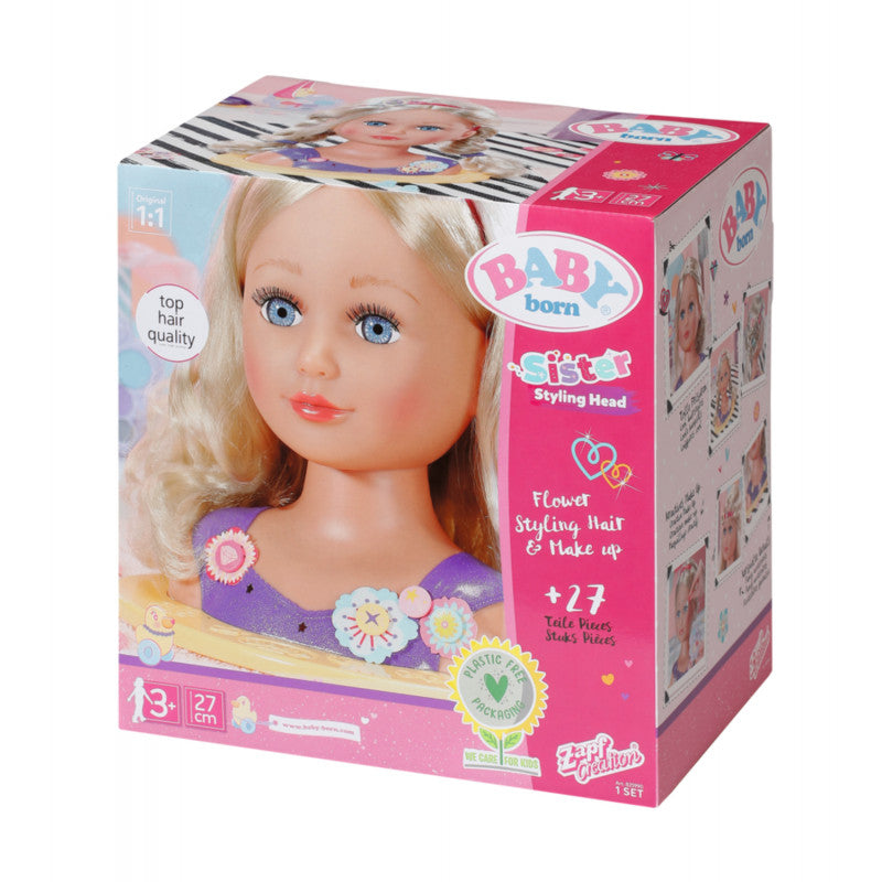 Baby Born Sister Styling Head - The Toy Station