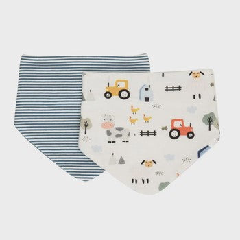 All4Ella 2pk Reversable Bandana Bibs - The Toy Station