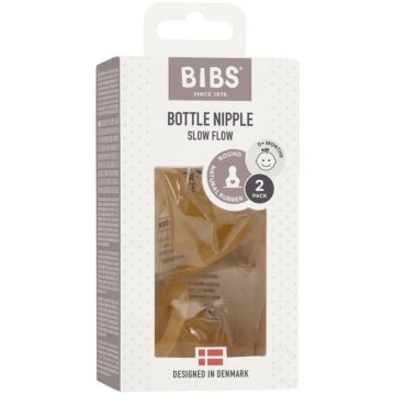 BIBS Bottle Replacement Nipple, Latex (2pk)