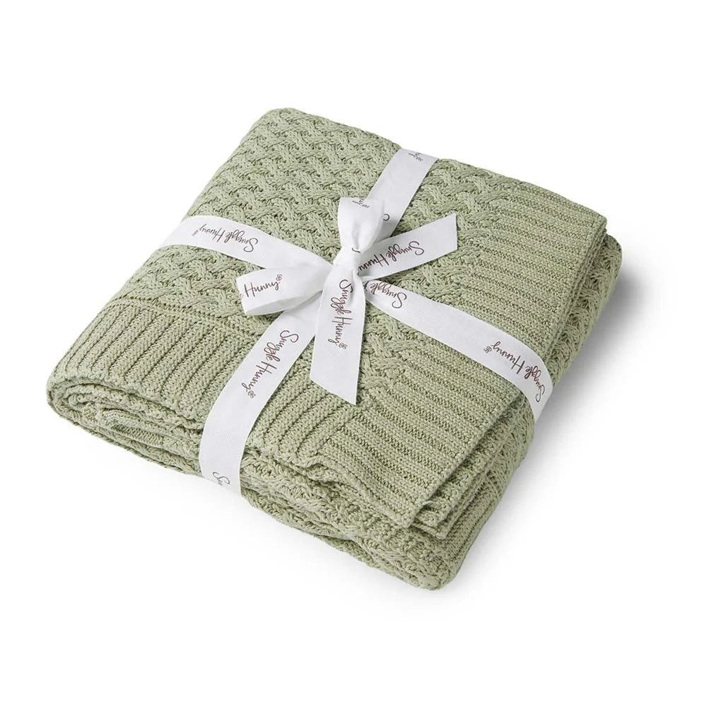 Diamond Knit Baby Blanket