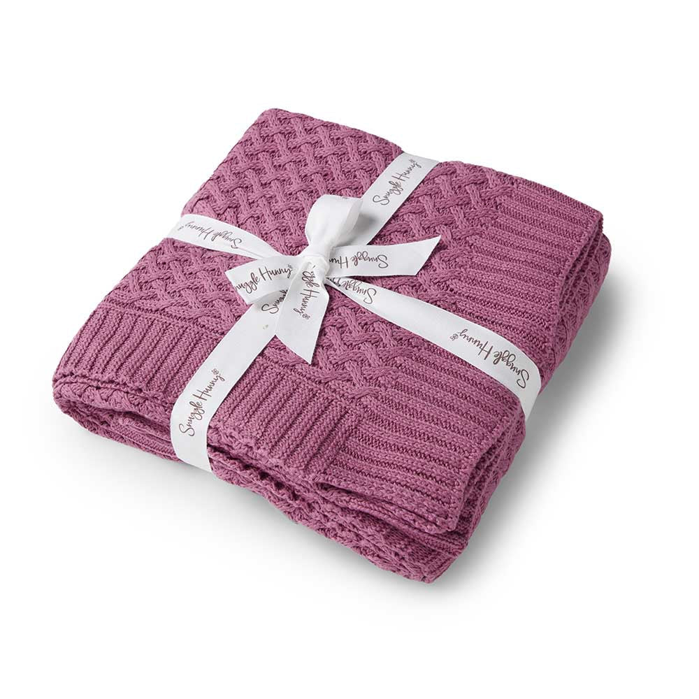 Diamond Knit Baby Blanket