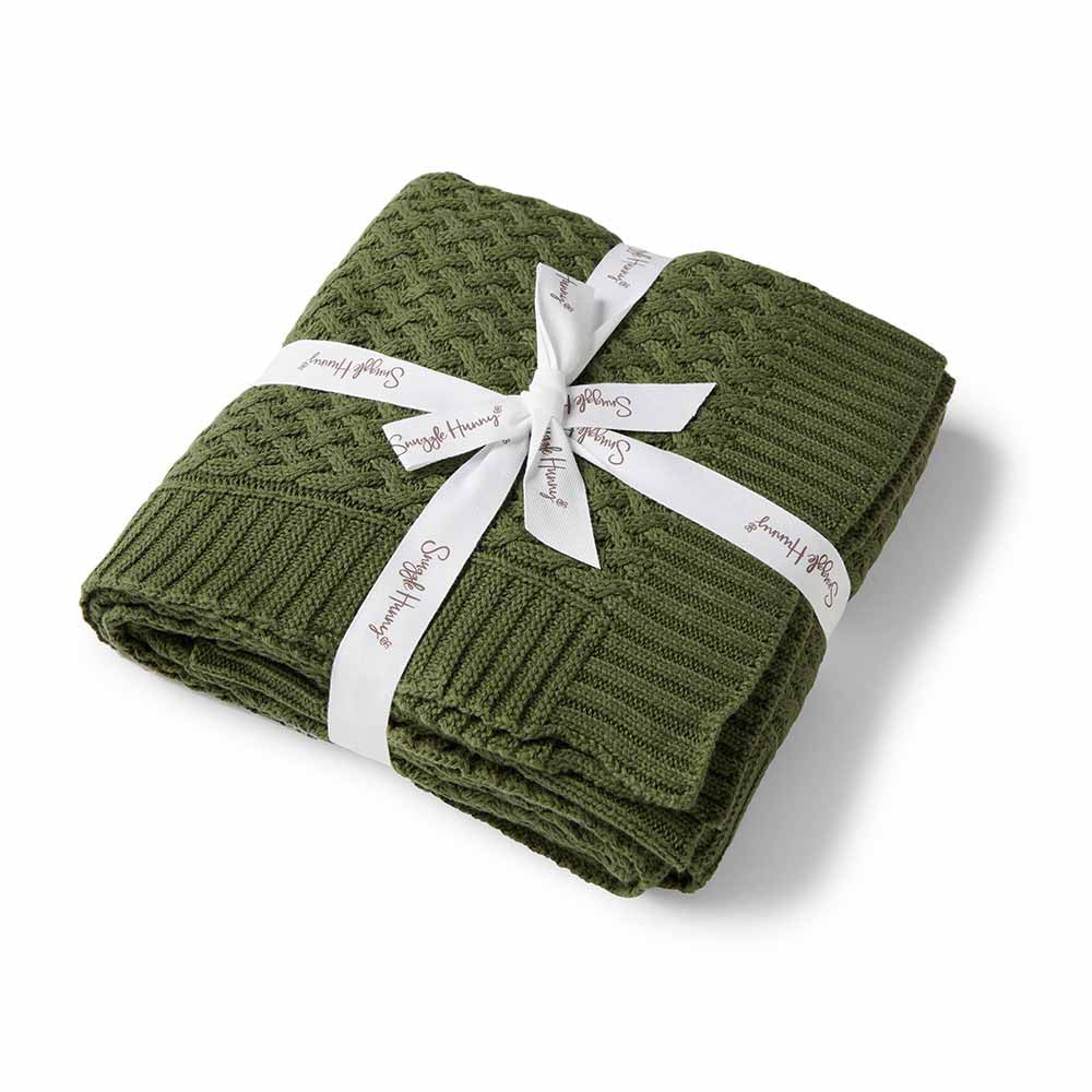 Diamond Knit Baby Blanket
