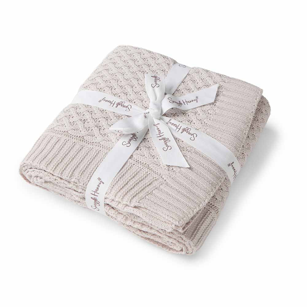 Diamond Knit Baby Blanket