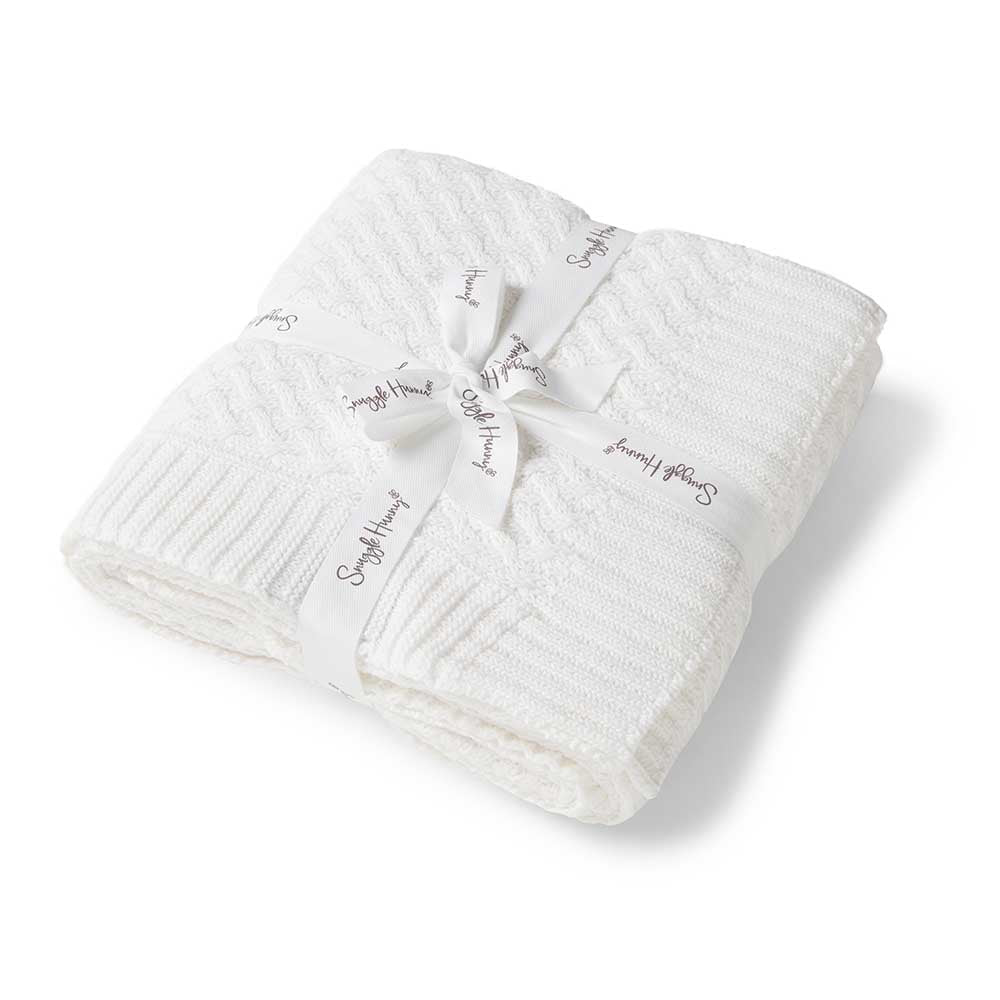 Diamond Knit Baby Blanket