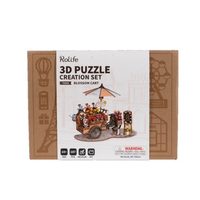Rolife 3D Puzzle Creation Set Blossom Cart - The Toy Station