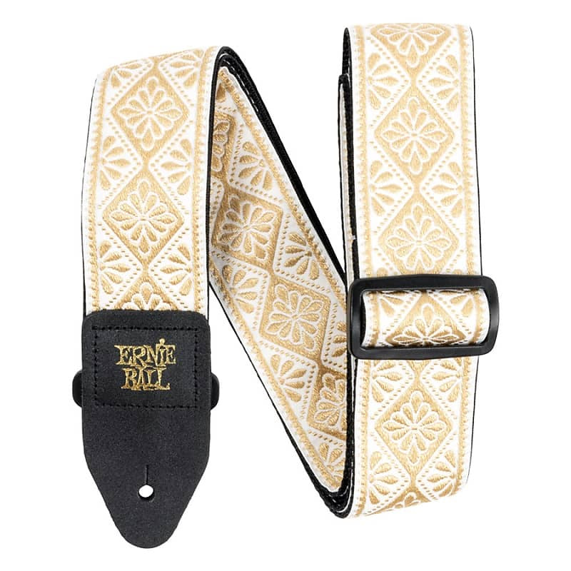 Classic Jacquard Guitar Strap - Diamond Blossom