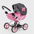 Cosy - Pink With Black Hood & Pink Bow